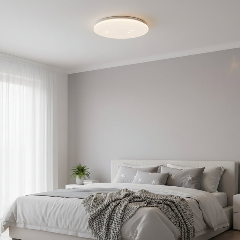 Star LED φωτιστικό οροφής 35 cm, 31W, 3000K / 4000K / 6000K, Λευκά, μεταλλικά και ακρυλικά φωτιστικά οροφής LED Προεπιλεγμένος τίτλος Alessandro Design