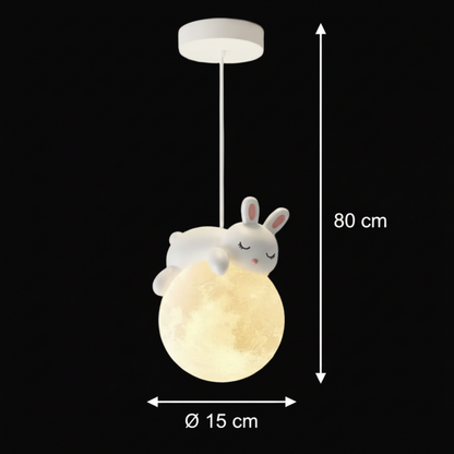 Πολυέλαιος BUNNY, 1xE27, D15 cm, Μεταλλική Ρητίνη, Λευκοί Παιδικοί Πολυέλαιοι Προεπιλεγμένος τίτλος Alessandro Design