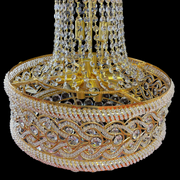 Crystal Candelabra CC718/400, 11x E14, Διάμετρος 40cm, Γυαλιστερό Χρυσό Crystal Candelabra Προεπιλεγμένος τίτλος Alessandro Design