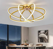 Πολυέλαιος LED με Τηλεχειριστήριο LT770/500GD, 45W, Θερμό/Ψυχρό/Ουδέτερο φως 3000K/4000K/6000K, Ρυθμιζόμενο, Μεταλλικοί LED Aurium με τηλεχειριστήριο Προεπιλεγμένος τίτλος Alessandro Design