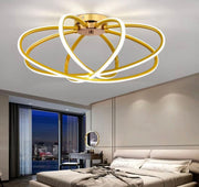 Πολυέλαιος LED με Τηλεχειριστήριο LT770/500GD, 45W, Θερμό/Ψυχρό/Ουδέτερο φως 3000K/4000K/6000K, Ρυθμιζόμενο, Μεταλλικοί LED Aurium με τηλεχειριστήριο Προεπιλεγμένος τίτλος Alessandro Design