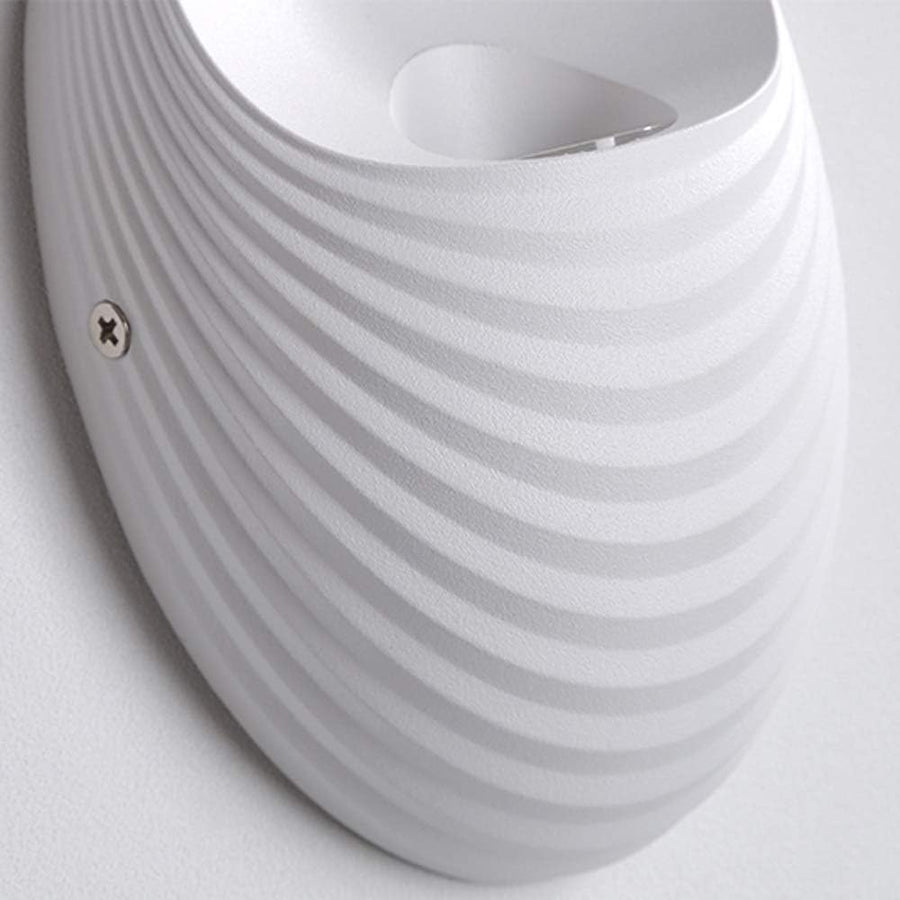 Shell Exterior Wall Light, 5W, 3000K, White Exterior Wall Light Προεπιλεγμένος τίτλος Alessandro Design