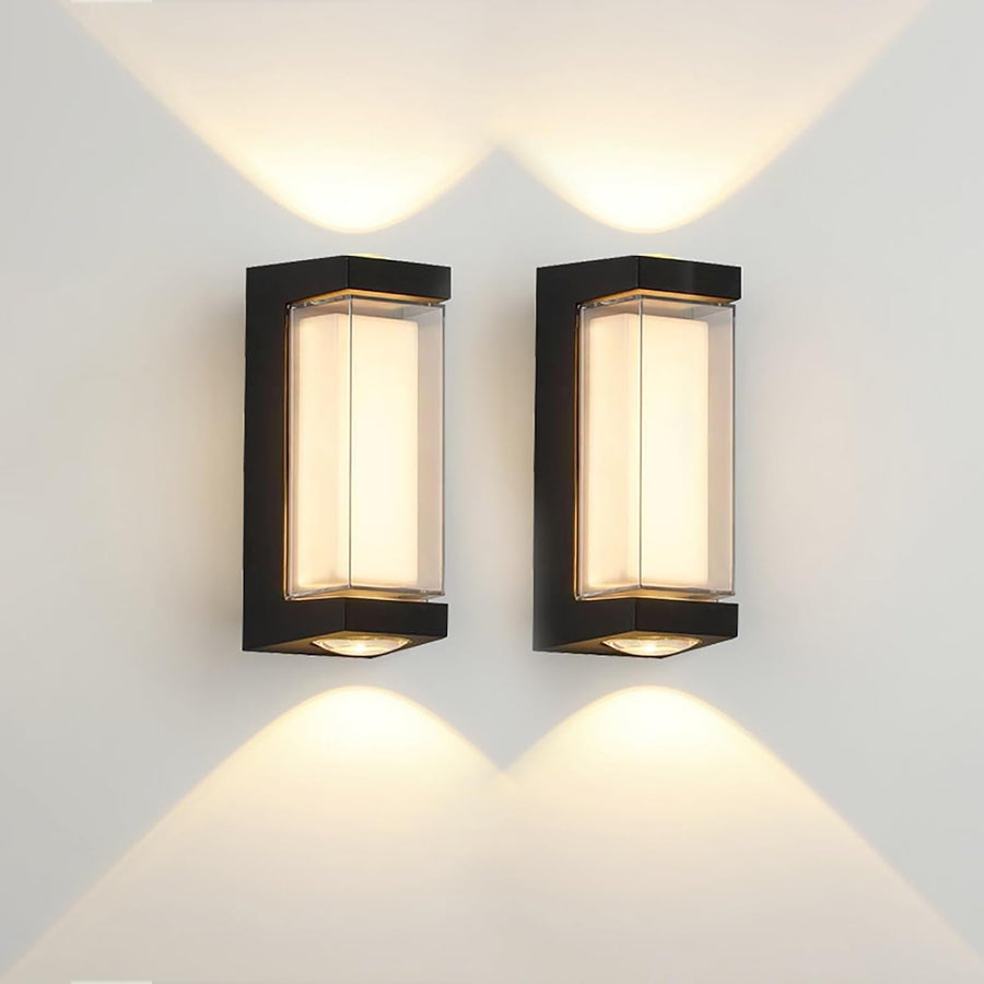 Φωτιστικό τοίχου LED εξωτερικού χώρου AX151BK 8W Μαύρα Φώτα εξωτερικού χώρου Προεπιλεγμένος τίτλος Alessandro Design