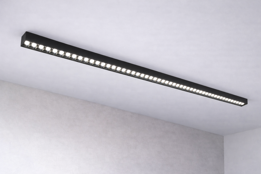 Linear LED Projector Applied Grid 72W, Neutral Light 4000k, 90 sources, 2,4 μέτρα LED φώτα οροφής Προεπιλεγμένος τίτλος Alessandro Design