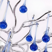 Crystal Chandelier CC335/600CH, 9x G9, Chrome and Blue Crystals, 60cm, Ρυθμιζόμενο ύψος Crystal Chandeliers Προεπιλεγμένος τίτλος Alessandro Design