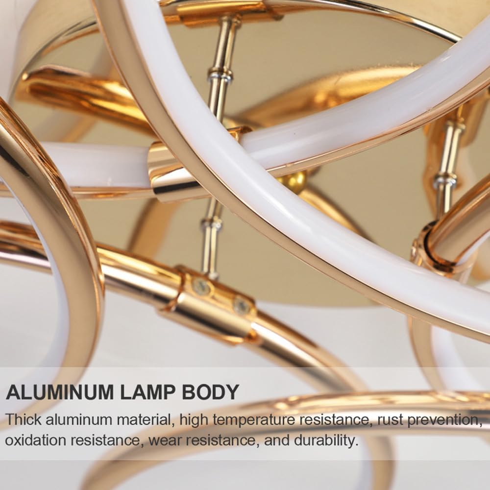 Πολυέλαιος LED με Τηλεχειριστήριο ORBIS Magno, 25W, Θερμό/Ψυχρό/Ουδέτερο φως 3000K/4000K/6000K, Ρυθμιζόμενο, Χρυσό, Μέταλλο και Πολυέλαιοι LED σιλικόνης με Τηλεχειριστήριο Προεπιλεγμένος τίτλος Alessandro Design