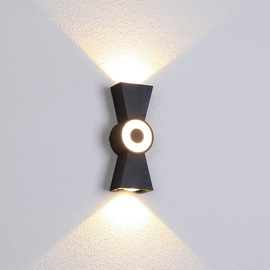 Φωτιστικό τοίχου LED εξωτερικού χώρου AX161, 7W, Metal, Μαύρο Φώτα τοίχου εξωτερικού χώρου Προεπιλεγμένος τίτλος Alessandro Design