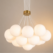 MODERN LOFT Chandelier Bagliore, Globe, 7xE27, Ρυθμιζόμενο ύψος, Gold Modern Chandeliers Προεπιλεγμένος τίτλος Alessandro Design