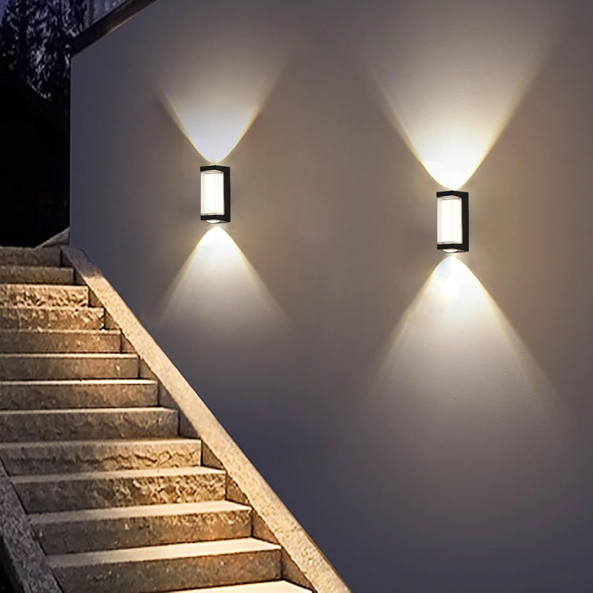 Φωτιστικό τοίχου LED εξωτερικού χώρου AX151BK 8W Μαύρα Φώτα εξωτερικού χώρου Προεπιλεγμένος τίτλος Alessandro Design