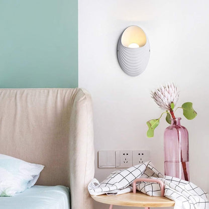 Shell Exterior Wall Light, 5W, 3000K, White Exterior Wall Light Προεπιλεγμένος τίτλος Alessandro Design