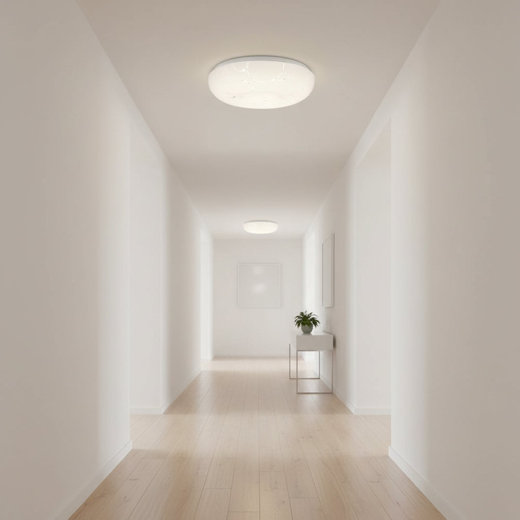 Στρογγυλό φωτιστικό οροφής LED 23 cm, 22W, 3000K / 4000K / 6000K, Λευκά, μεταλλικά και ακρυλικά φωτιστικά οροφής LED Προεπιλεγμένος τίτλος Alessandro Design
