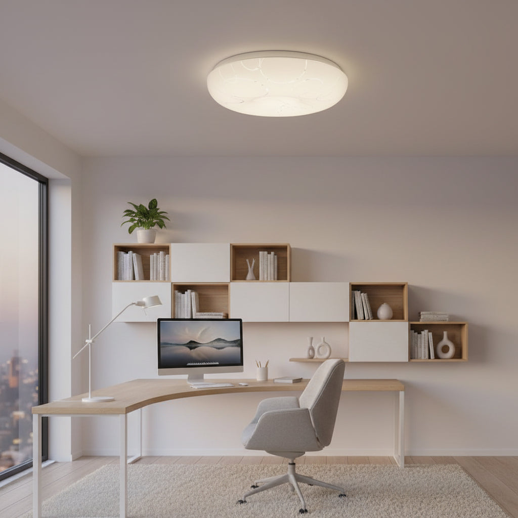 Φωτιστικό οροφής LED 35 cm, 31W, 3000K / 4000K / 6000K, Λευκά, μεταλλικά και ακρυλικά φωτιστικά οροφής LED Προεπιλεγμένος τίτλος Alessandro Design