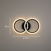 Πολυέλαιος LED με τηλεχειριστήριο BETTY 27W, 2 κύκλοι, κρύο/θερμό/ουδέτερο φως, ρυθμιζόμενο, μαύροι πολυέλαιοι LED με τηλεχειριστήριο Προεπιλεγμένος τίτλος Alessandro Design