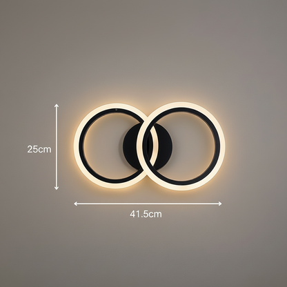 Πολυέλαιος LED με τηλεχειριστήριο BETTY 27W, 2 κύκλοι, κρύο/θερμό/ουδέτερο φως, ρυθμιζόμενο, μαύροι πολυέλαιοι LED με τηλεχειριστήριο Προεπιλεγμένος τίτλος Alessandro Design
