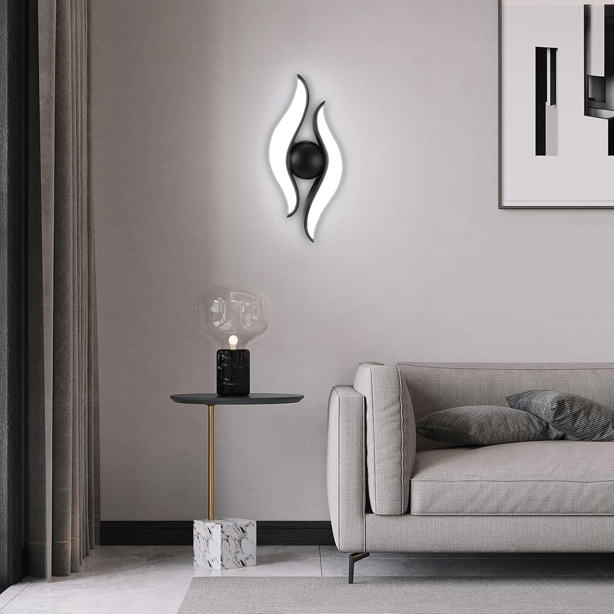 AX215 LED Φωτιστικό τοίχου, Εξωτερικό / Εσωτερικό, 2 πηγές, 12W, Μαύρο, 3000K Φώτα τοίχου εξωτερικού χώρου Προεπιλεγμένος τίτλος Alessandro Design
