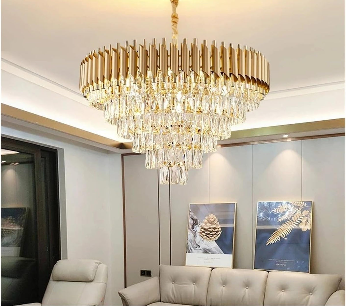 VERSAILLES Supremo Crystal Chandelier, CC900/800GD, 12xE14, Diameter 80cm, Shiny Gold, Ρυθμιζόμενο ύψος, Metal and Crystal Crystal Chandeliers Προεπιλεγμένος τίτλος Alessandro Design