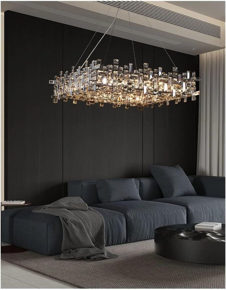 Crystal Chandelier NEXORA Eleganza, 10xE14, Διάμετρος 50cm, Γυαλιστερό χρυσό, Ρυθμιζόμενο ύψος, Κομψή σχεδίαση Crystal Chandeliers Προεπιλεγμένος τίτλος Alessandro Design