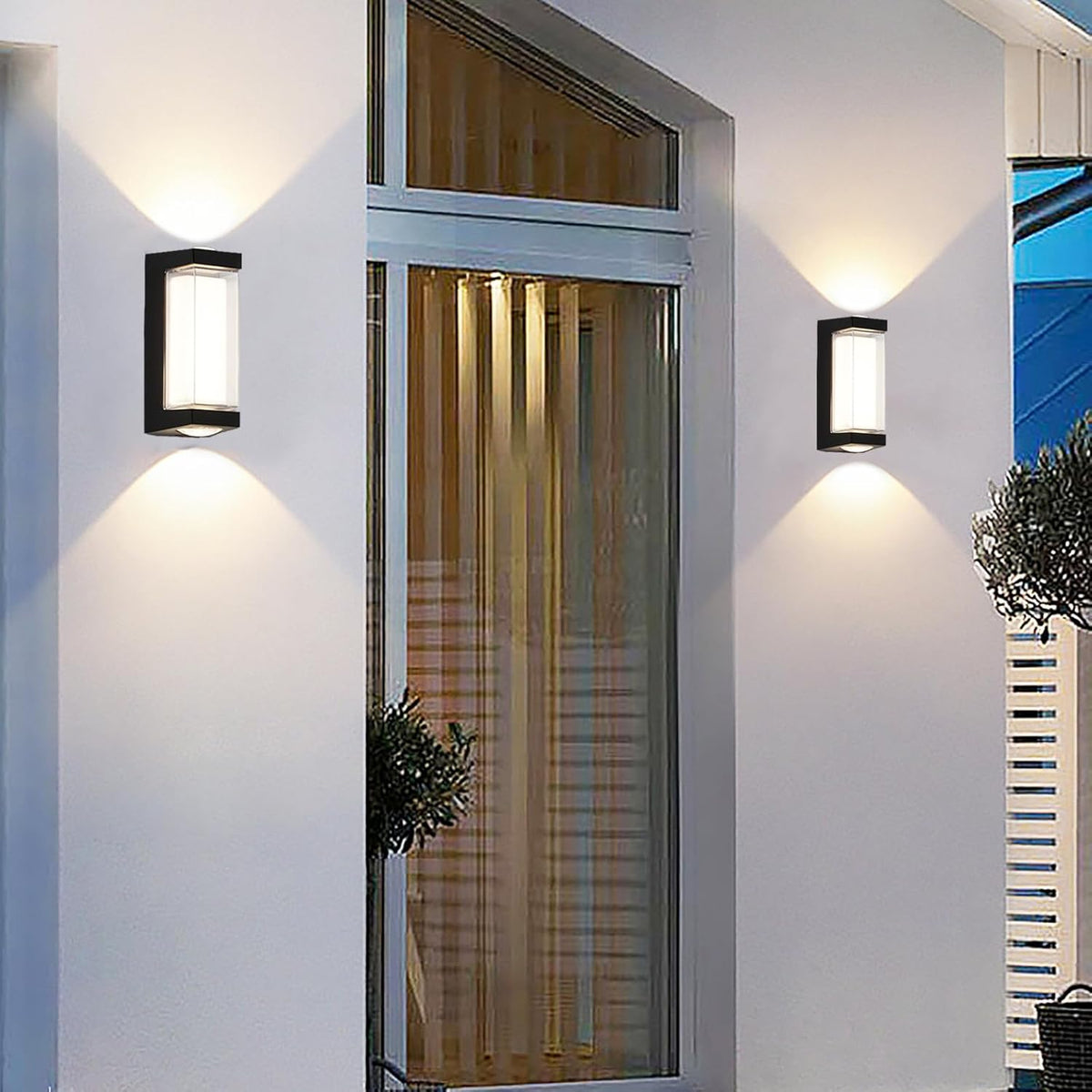 Φωτιστικό τοίχου LED εξωτερικού χώρου AX151BK 8W Μαύρα Φώτα εξωτερικού χώρου Προεπιλεγμένος τίτλος Alessandro Design