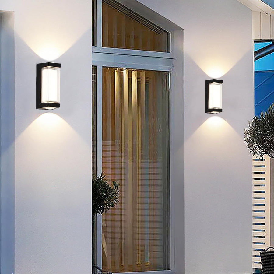 Φωτιστικό τοίχου LED εξωτερικού χώρου AX151BK 8W Μαύρα Φώτα εξωτερικού χώρου Προεπιλεγμένος τίτλος Alessandro Design