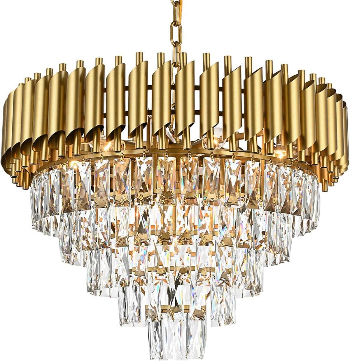 VERSAILLES Supremo Crystal Chandelier, CC900/800GD, 12xE14, Diameter 80cm, Shiny Gold, Ρυθμιζόμενο ύψος, Metal and Crystal Crystal Chandeliers Προεπιλεγμένος τίτλος Alessandro Design