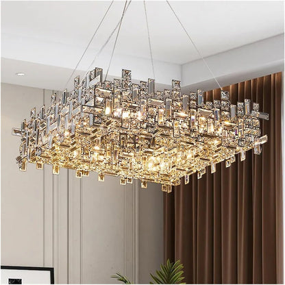 Crystal Chandelier NEXORA Eleganza, 10xE14, Διάμετρος 50cm, Γυαλιστερό χρυσό, Ρυθμιζόμενο ύψος, Κομψή σχεδίαση Crystal Chandeliers Προεπιλεγμένος τίτλος Alessandro Design