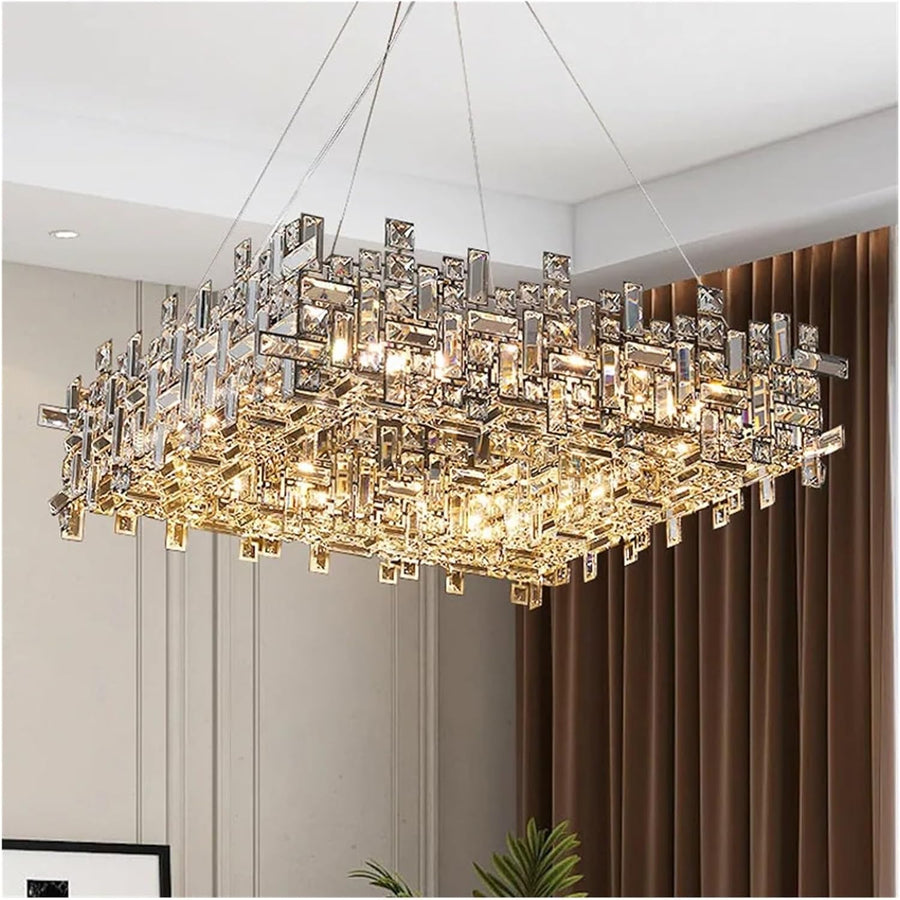 Crystal Chandelier NEXORA Eleganza, 10xE14, Διάμετρος 50cm, Γυαλιστερό χρυσό, Ρυθμιζόμενο ύψος, Κομψή σχεδίαση Crystal Chandeliers Προεπιλεγμένος τίτλος Alessandro Design