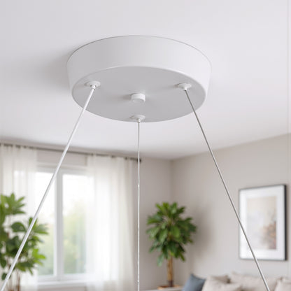 Πολυέλαιος LED με Τηλεχειριστήριο LT188WH, κρύσταλλο και μέταλλο, 40W, ρυθμιζόμενο, ρυθμιζόμενο ύψος, δροσερό/θερμό/ουδέτερο φως, πολυέλαιοι LED πολυτελείας φωτισμού με τηλεχειριστήριο προεπιλεγμένος τίτλος Alessandro Design