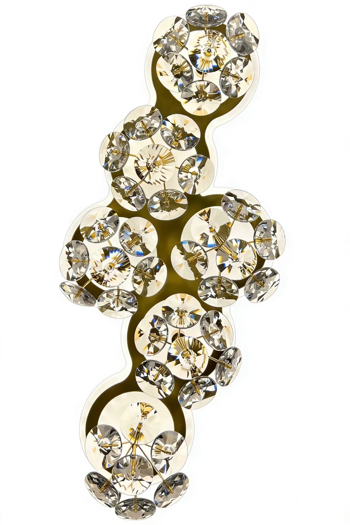 BLOSSOM Crystal διακοσμητικό φωτιστικό τοίχου LED Κρύο/ουδέτερο/ζεστό φως χρυσό εσωτερικό φωτιστικό τοίχου Προεπιλεγμένος τίτλος Alessandro Design