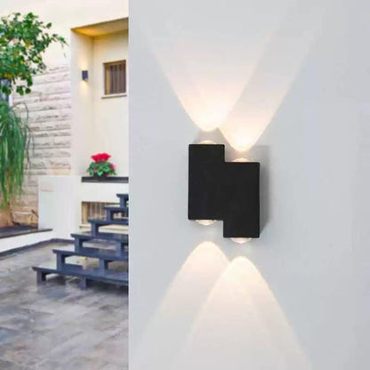 Φωτιστικό τοίχου LED AX232, Εξωτερικό, 4 πηγές, 4W, Μαύρο, 3000K Φώτα τοίχου εξωτερικού χώρου Προεπιλεγμένος τίτλος Alessandro Design