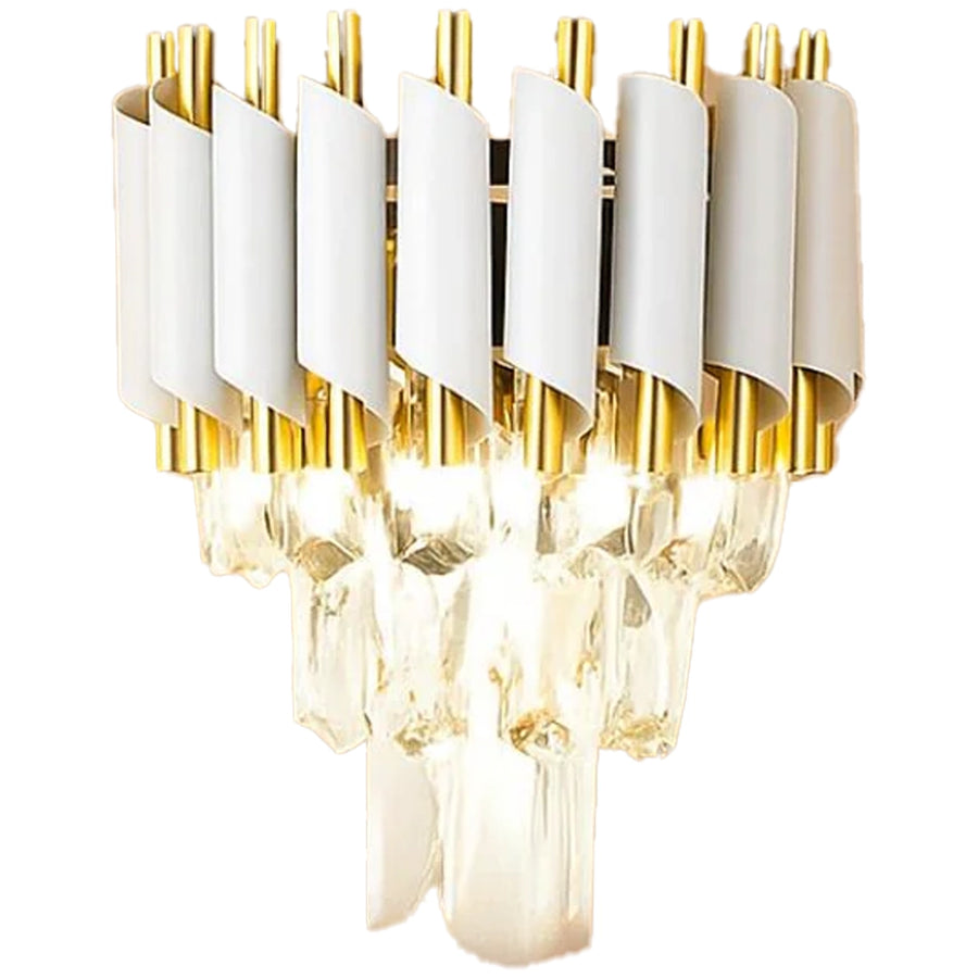 Crystal Chandelier Light VERSAILLES Piccolo, 2xE14, Λευκό Προεπιλεγμένο Εσωτερικό Φωτιστικό τοίχου Τίτλος Alessandro Design