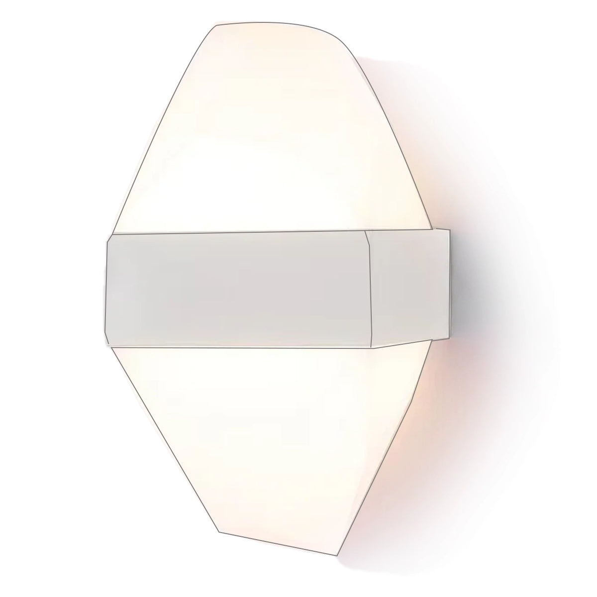 Φωτιστικό τοίχου LED εξωτερικού χώρου ICEBERG 10W Metal IP65 Λευκό Φωτιστικό εξωτερικού χώρου Προεπιλεγμένος τίτλος Alessandro Design