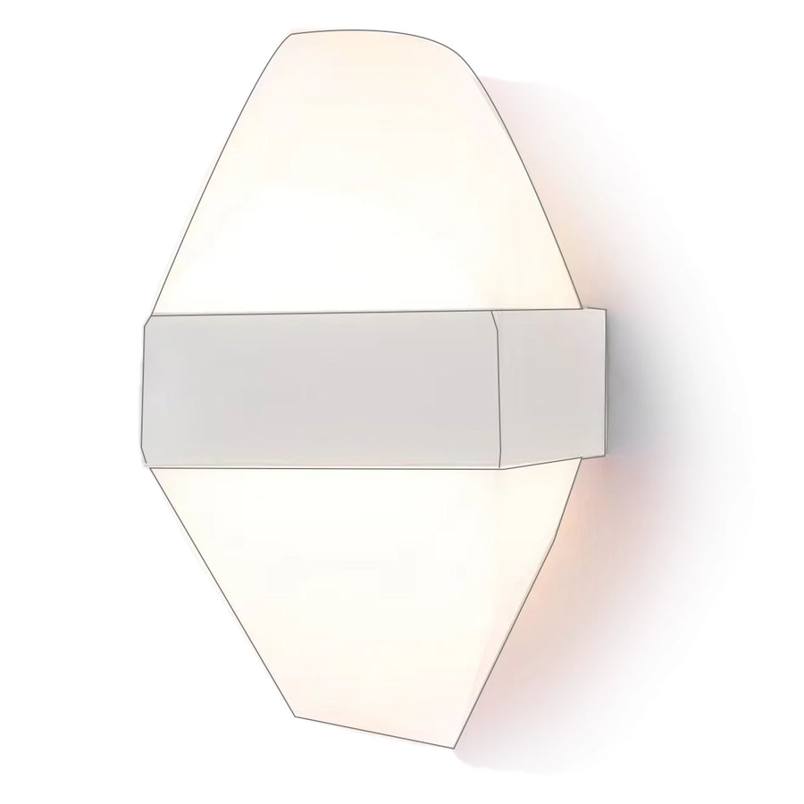 Φωτιστικό τοίχου LED εξωτερικού χώρου ICEBERG 10W Metal IP65 Λευκό Φωτιστικό εξωτερικού χώρου Προεπιλεγμένος τίτλος Alessandro Design