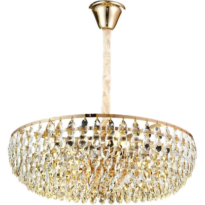 Crystal Chandelier CC1677/400GD, 4xE14, Shiny Gold, Ρυθμιζόμενο ύψος, Metal and Crystal Crystal Chandeliers Προεπιλεγμένος τίτλος Alessandro Design