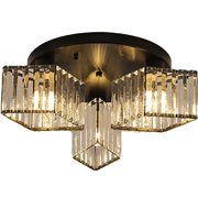 Modern Classic Chandelier Sasha, LC117/3BK, 3x E27, Metal and Crystal, Black, Lampshade Classic Chandeliers Προεπιλεγμένος τίτλος Alessandro Design