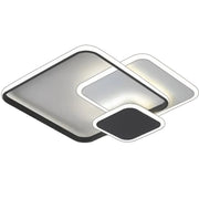 Πολυέλαιος LED με τηλεχειριστήριο ANEMONA 71W, 3 Τετράγωνα, Κρύο/Ζεστό/Ουδέτερο φως, Ρυθμιζόμενο, Μαύροι πολυέλαιοι LED με τηλεχειριστήριο Προεπιλεγμένος τίτλος Alessandro Design