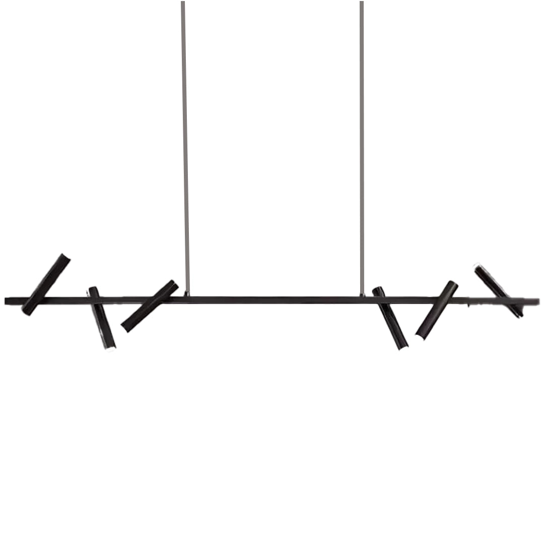 Harman LED Chandelier, 23W, 6 Sources, Neutral Light, Black Modern Chandeliers Προεπιλεγμένος τίτλος Alessandro Design