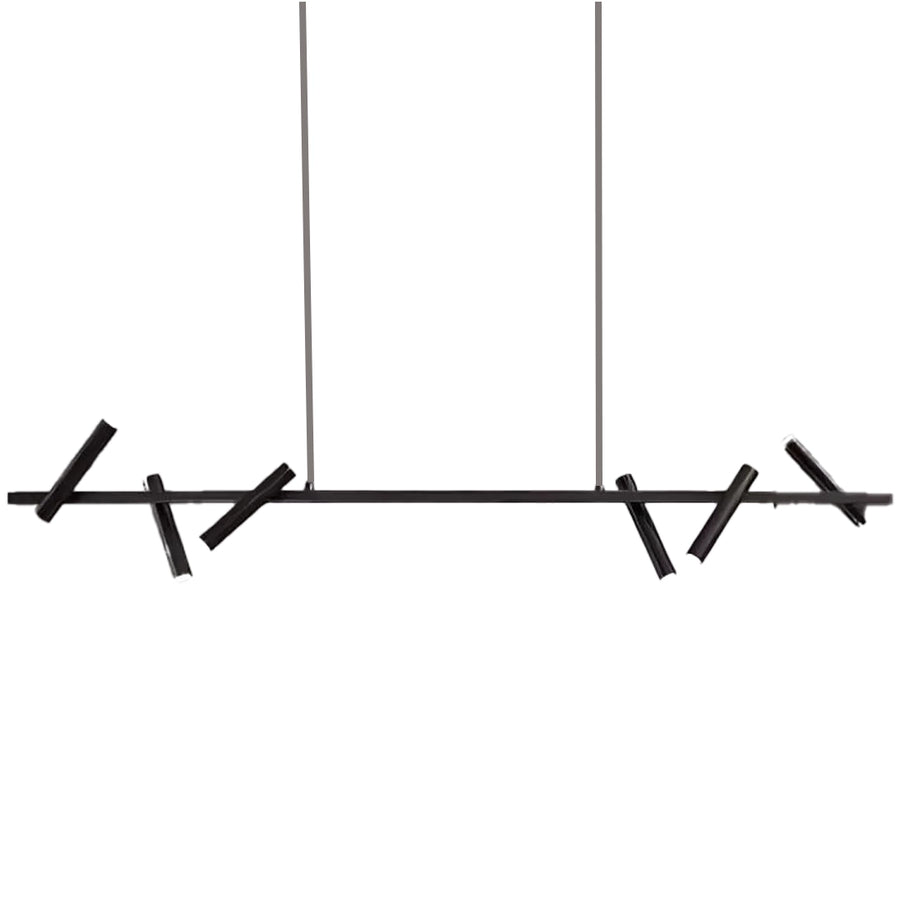 Harman LED Chandelier, 23W, 6 Sources, Neutral Light, Black Modern Chandeliers Προεπιλεγμένος τίτλος Alessandro Design