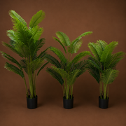 Τεχνητή Areca Φυτό Τύπου Φοίνικα, 12 φύλλα, 120 cm, Πράσινο