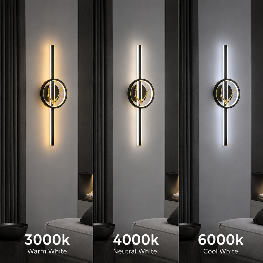 Διακοσμητικό φωτιστικό LED CERBOS, 42W, 60cm, Θερμό / Ουδέτερο / Ψυχρό φως, Μαύρο, Μεταλλικό και Ακρυλικό