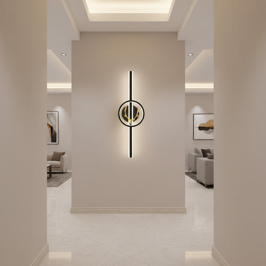 Διακοσμητικό φωτιστικό LED CERBOS, 42W, 60cm, Θερμό / Ουδέτερο / Ψυχρό φως, Μαύρο, Μεταλλικό και Ακρυλικό