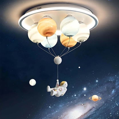 ASTRONAUT LED Πολυέλαιος 60W, 6xE27, Κρύο/Ζεστό/Ουδέτερο φως, Λευκοί Παιδικοί Πολυέλαιοι Προεπιλεγμένος τίτλος Alessandro Design