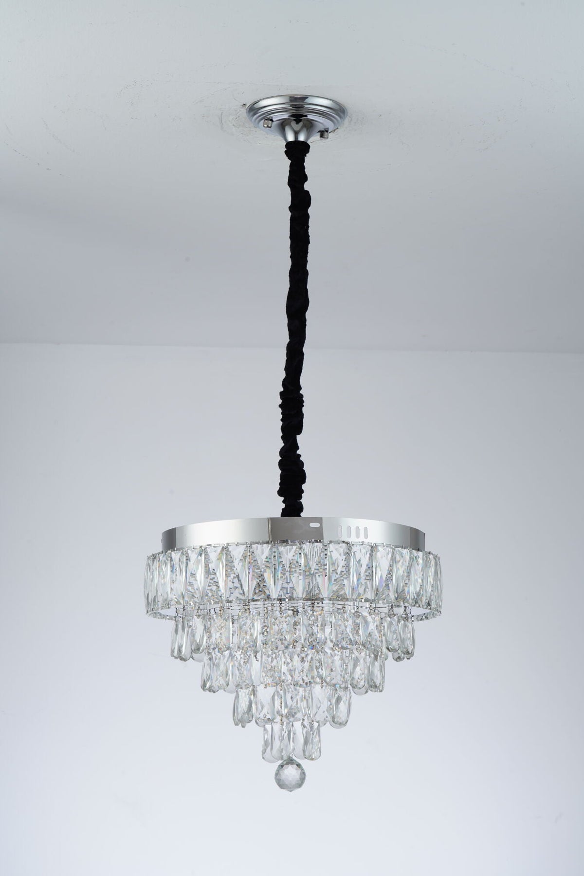 MEILI CRYSTAL CASCADA 500 – Crystal LED Chandelier, 112W, Ø500 mm, with Remote Control Crystal Chandeliers Προεπιλεγμένος τίτλος Alessandro Design