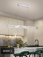 Πολυέλαιος LED με Τηλεχειριστήριο, PRISMORA, Διάμετρος 85 cm, Ύψος 120 cm, Κρύο/Ουδέτερο/Ζεστό φως, Ρυθμιζόμενο, Χρώμιο, Κρύσταλλο, Μεταλλικοί Μοντέρνοι Πολυέλαιοι Προεπιλεγμένος τίτλος Alessandro Design