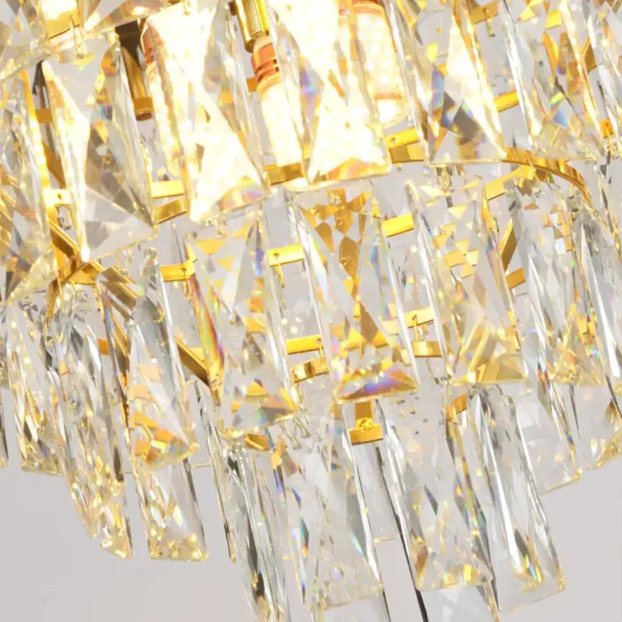 Crystal Chandelier VERSAILLES Magno 8x E14, Διάμετρος 60cm, Γυαλιστερό Χρυσό και Λευκό, Ρυθμιζόμενο Ύψος Crystal Chandelier Προεπιλεγμένος τίτλος Alessandro Design