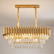 Κρυστάλλινος πολυέλαιος VERSAILLES Regalis 10xE14, Μήκος 78 cm, Χρυσός, Ρυθμιζόμενο Ύψος