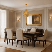 TIER Magno Crystal Chandelier 13xE14, D60 cm, Χρυσό, Ρυθμιζόμενο ύψος, Μέταλλο και Κρύσταλλο