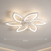 Πολυέλαιος ANEMO Fan LED με Τηλεχειριστήριο, 36W, D76,5cm, Κρύο/Ουδέτερο/Ζεστό φως, Λευκό