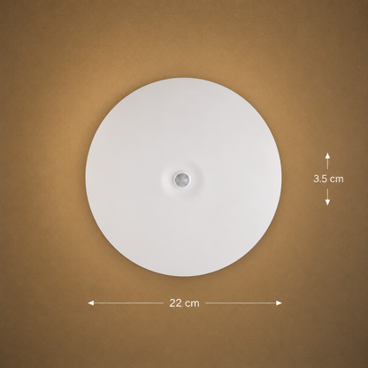 Φωτιστικό οροφής LED PL8001, D22cm, IP44, 8W, Cold Light 6000k, Λευκό