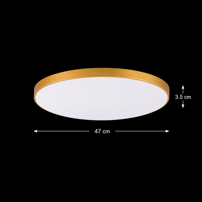 Φωτιστικό οροφής SOLIS LED, D47cm, 70W, Cold Light 6000K, Χρυσό
