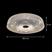 Πολυέλαιος LED RADIAN Eleganza, 38,9 W, Διάμετρος 48,5 cm, Ζεστό/Ουδέτερο/Ψυχρό φως, Λευκός πολυέλαιος LED Προεπιλεγμένος τίτλος Alessandro Design